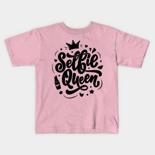 Selfie Queen Kids T-Shirt